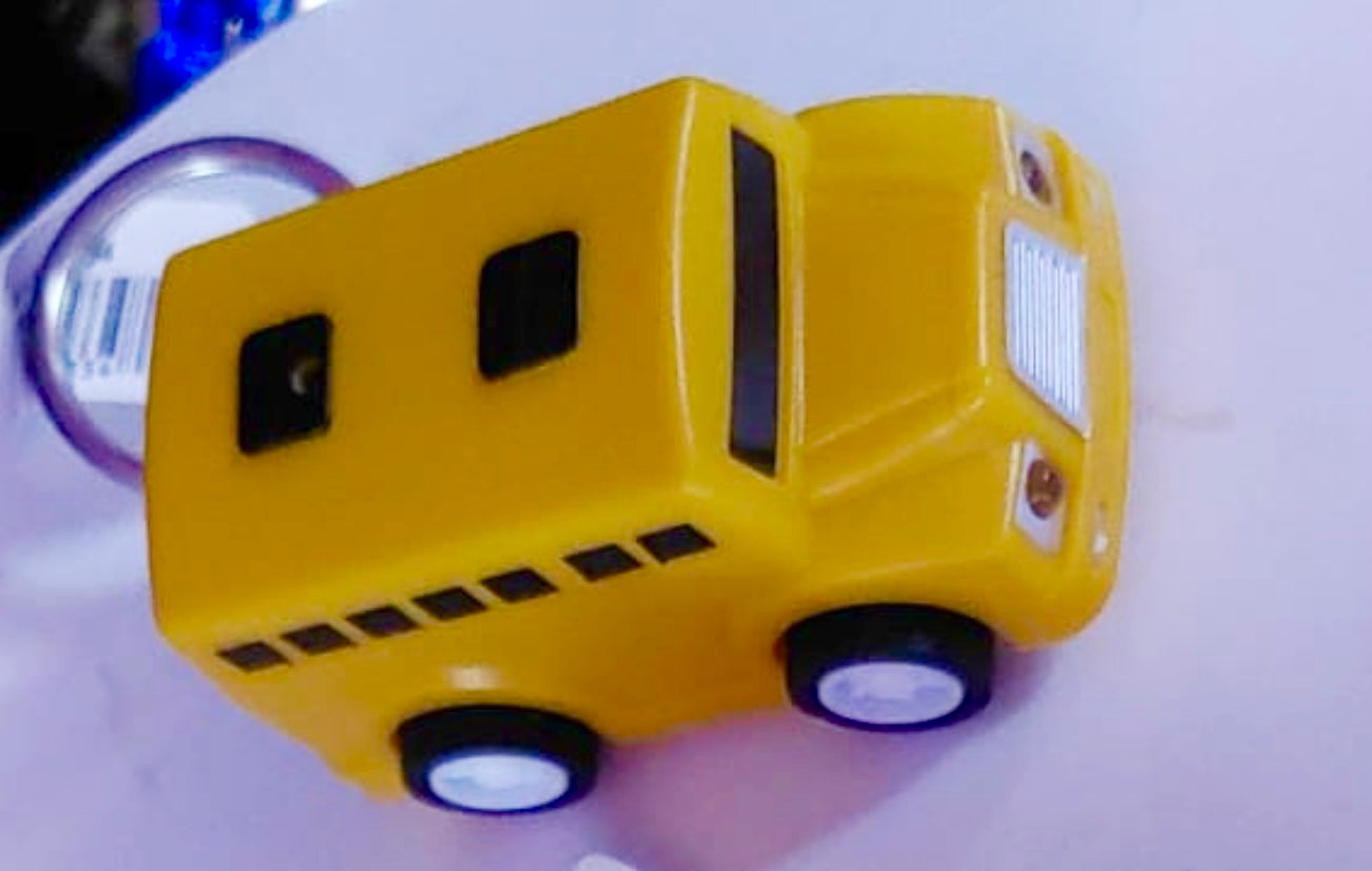 Light-Up Beeping Bus Keychain