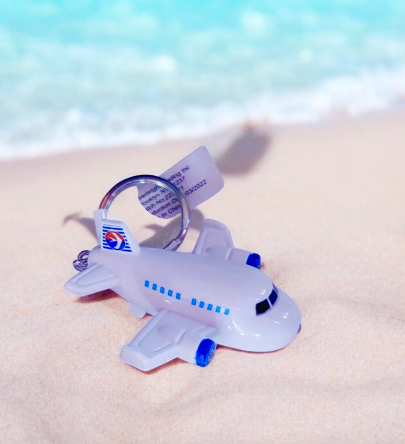 Light-Up Whirring Plane Keychain