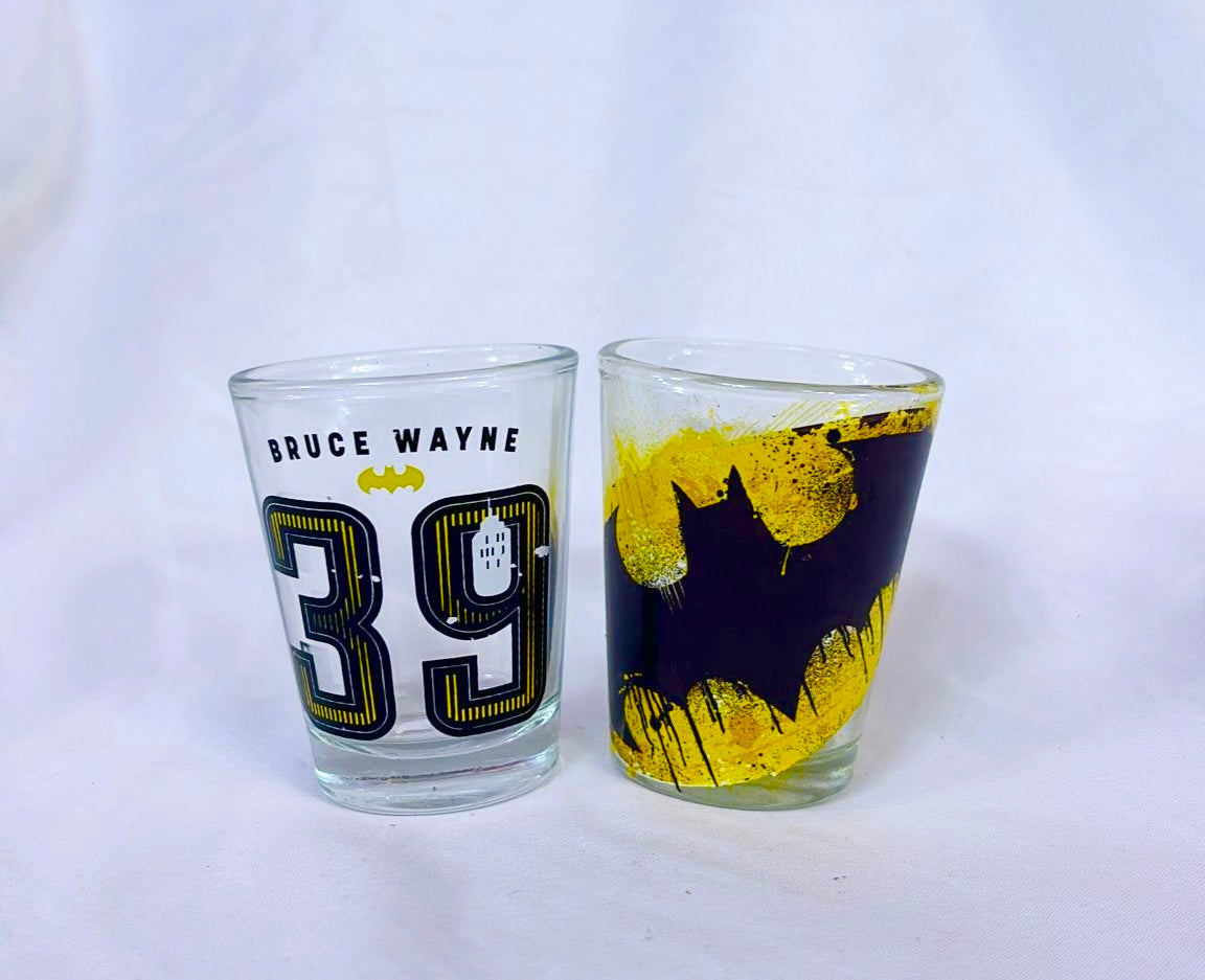 Vintage Collectable Batman Glasses Set of 2