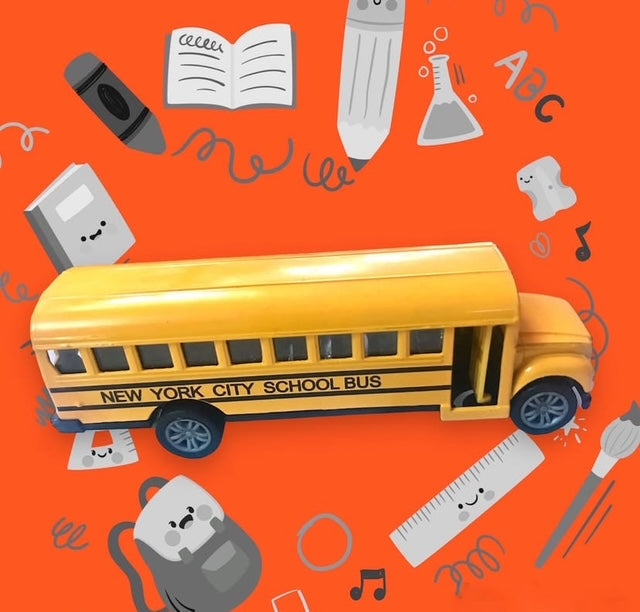 Metal School Bus Toy