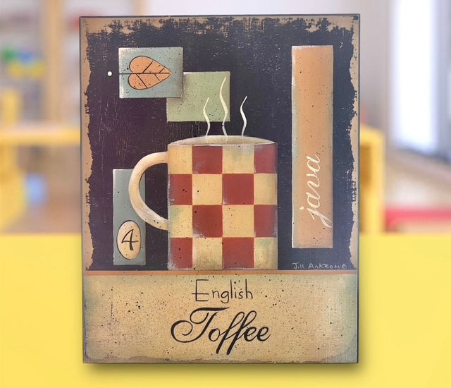 English Coffee Sign