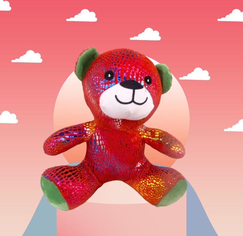 Shiny Rainbow Bear Plush