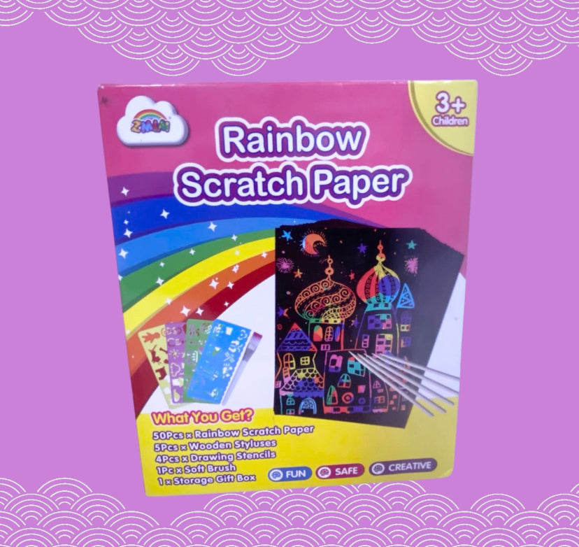 Rainbow Scratch Paper