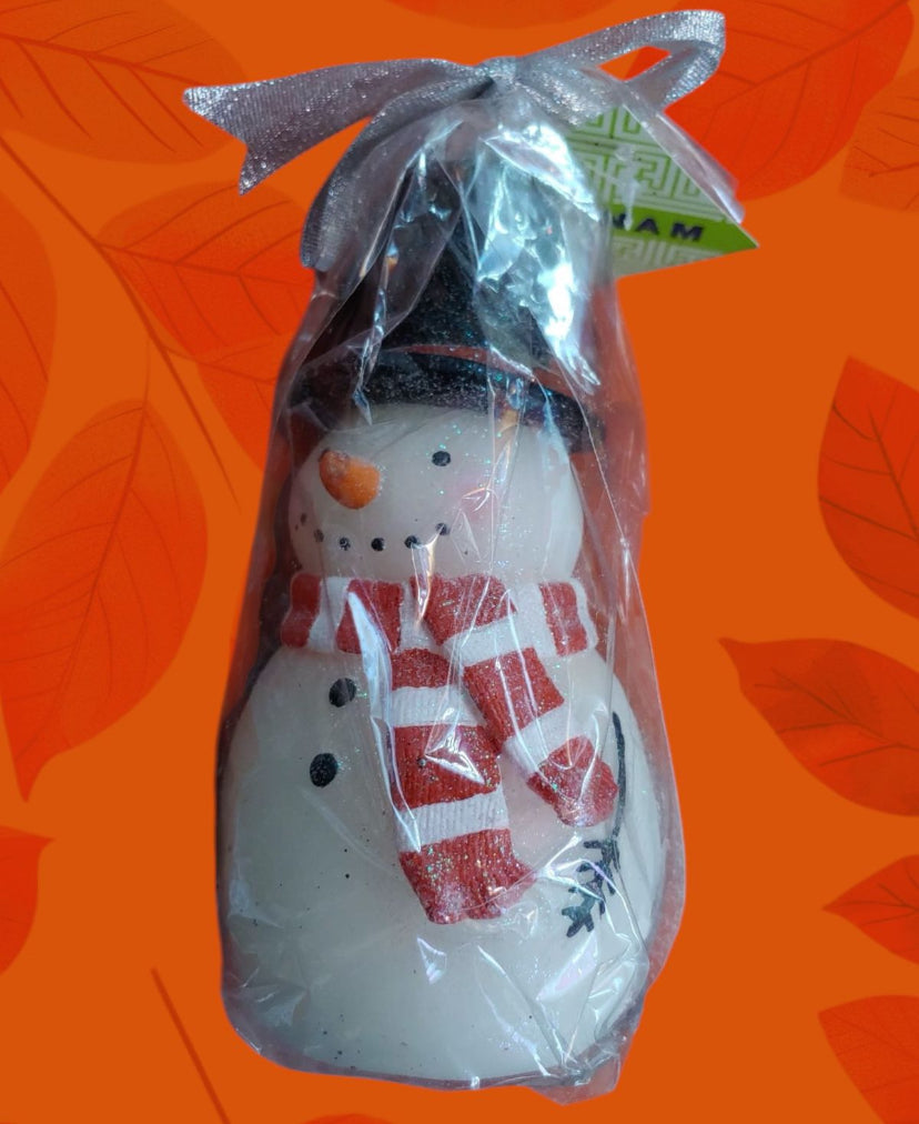 Snowman Candle