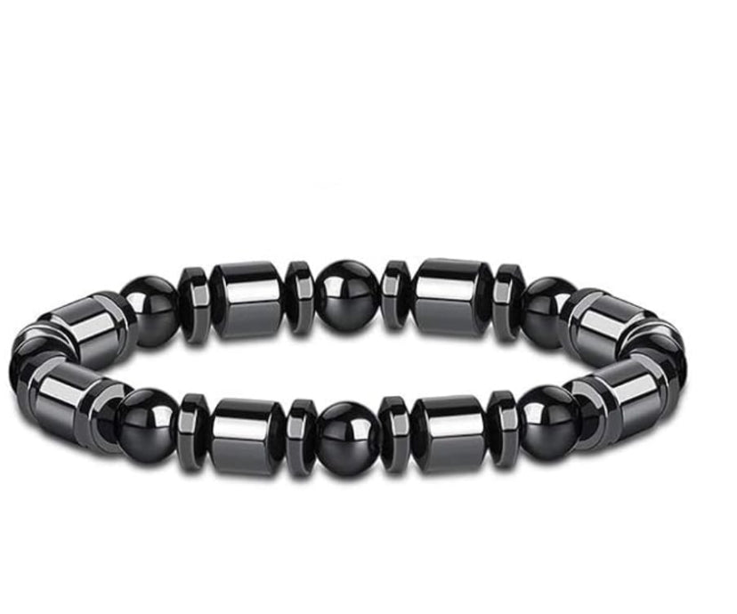 Non Magnetic Black Hematite Bracelet