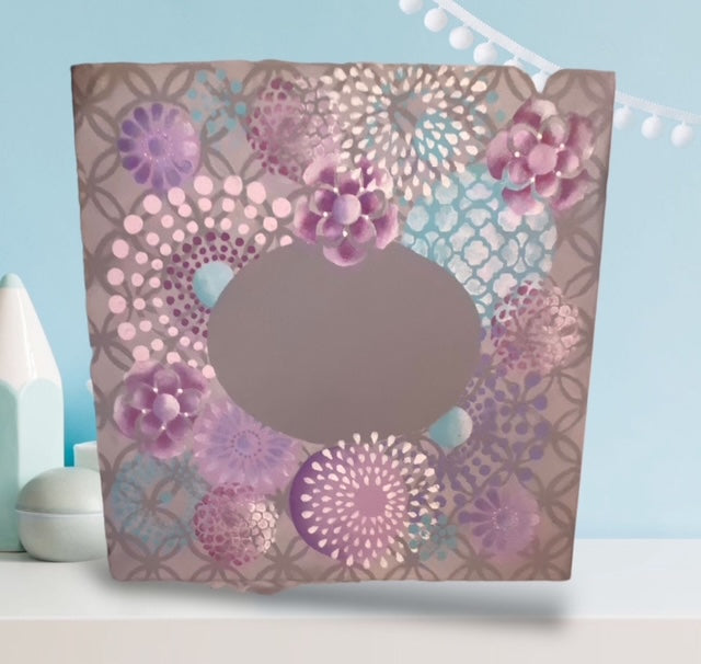 Purple floral Canvas