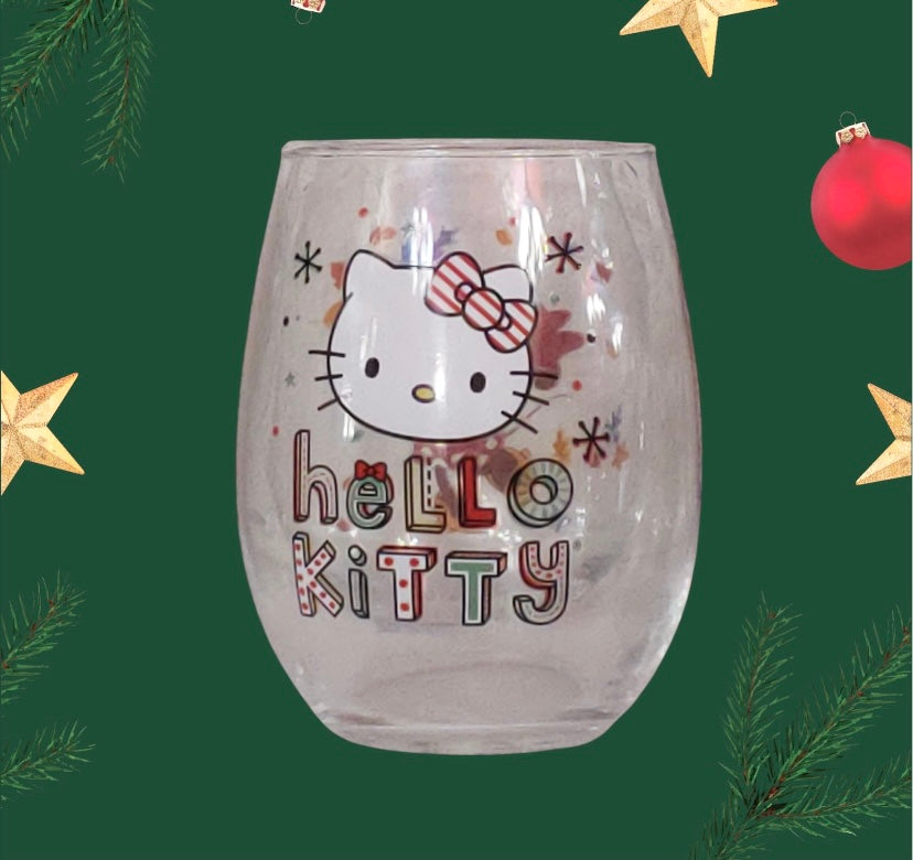 Vintage Collectable Hello Kitty Glass Cup