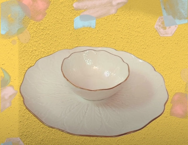 Lenox Chip and Dip Bowl