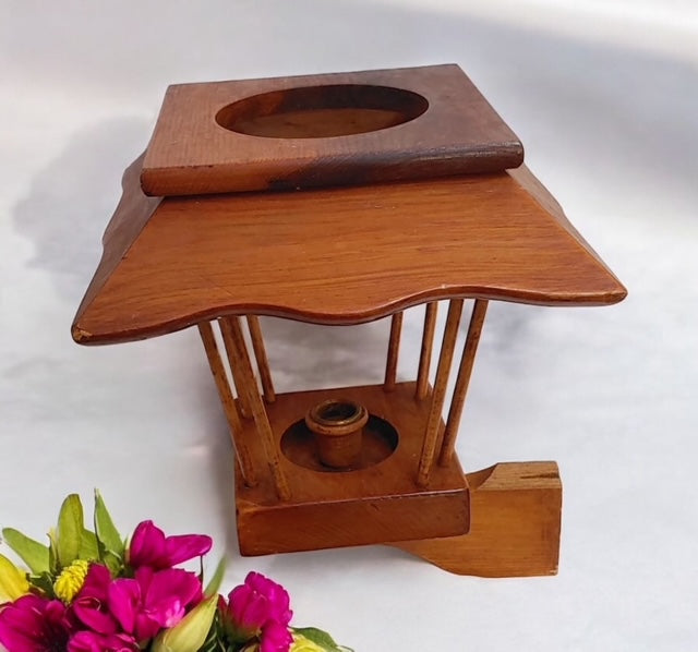 Vintage wooden wall mount Candle holder