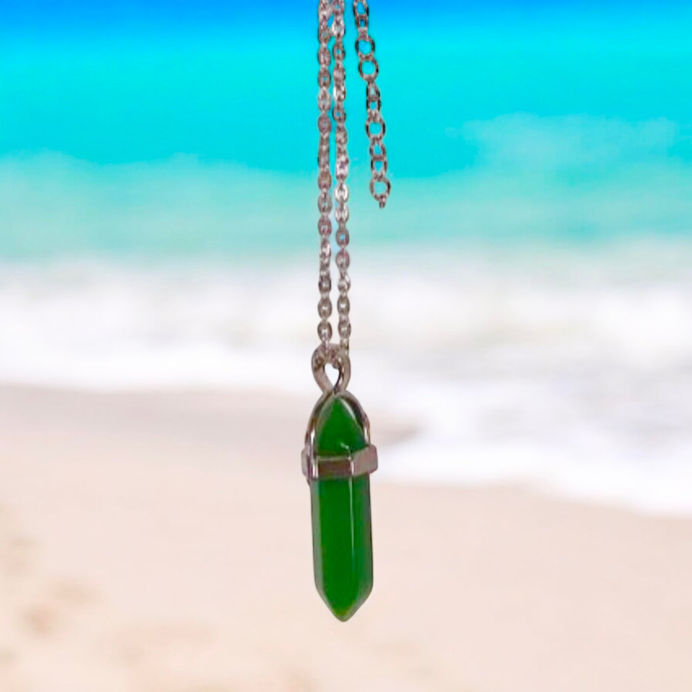 Amethyst Crystal Hexagonal Necklace