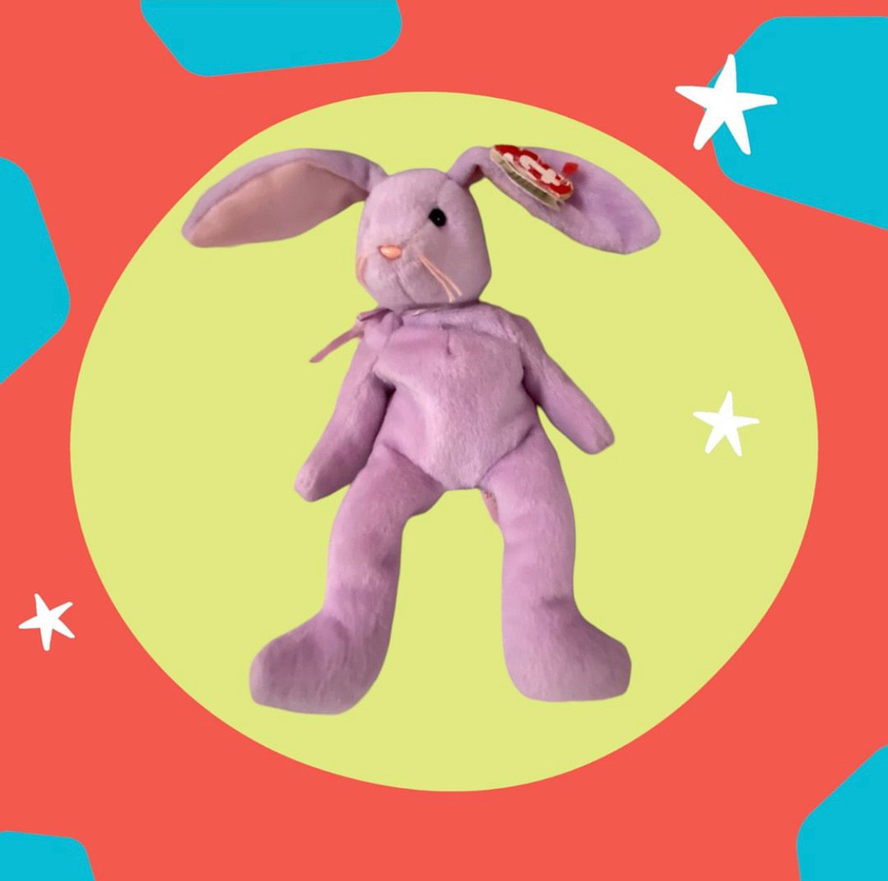 TY Beanie Baby Pink Bunny