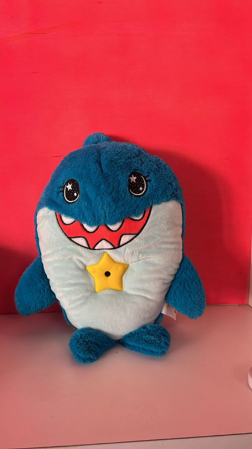 Blue Star Belly Shark Plush