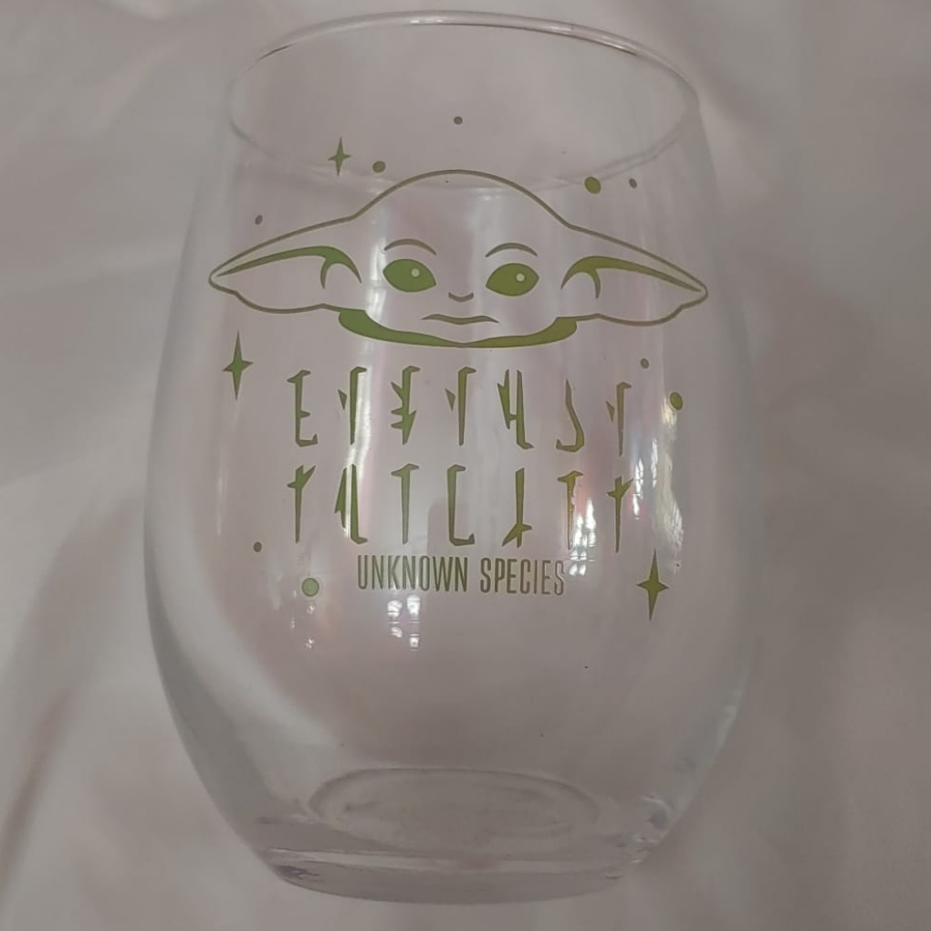Vintage Star Wars Yoda Stemless Wine Glass