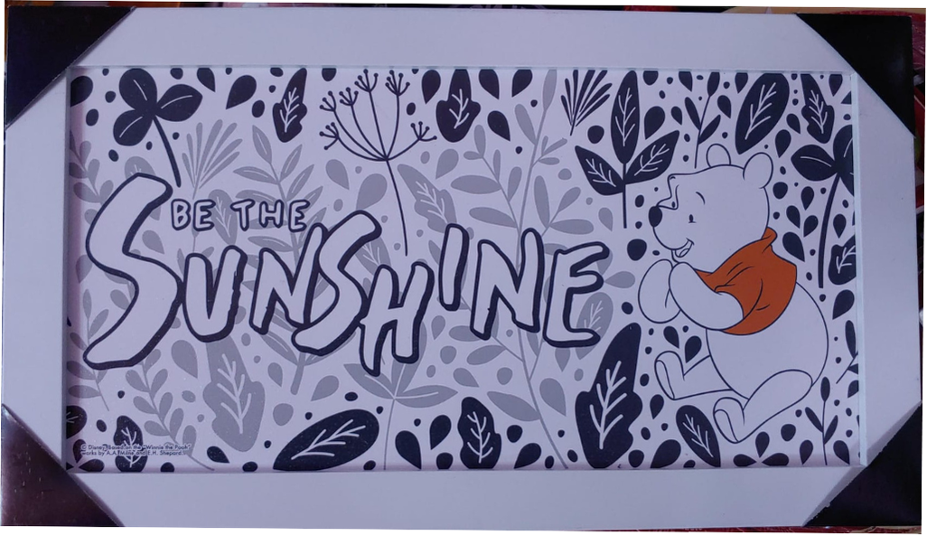 Winnie the Pooh Be The Sunshine Wall Frame Poster