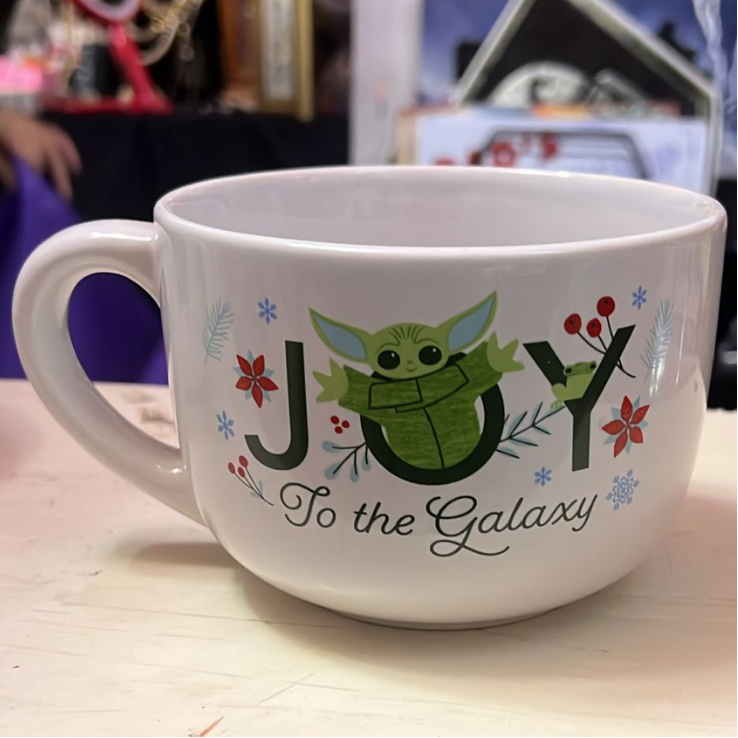Vintage Baby Yoda "Joy to the Galaxy" Mug