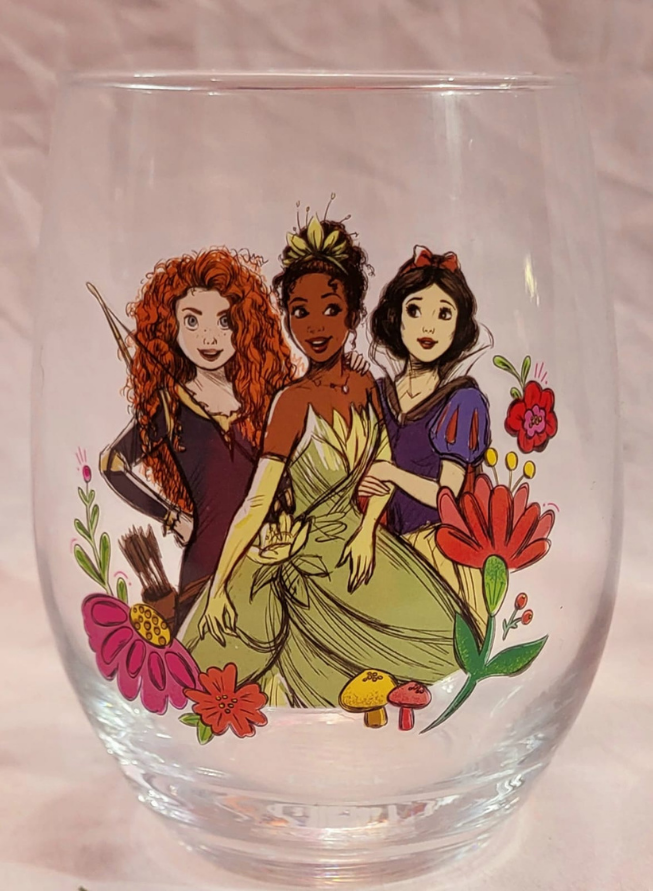 20oz Vintage Collectible Disney Princesses Stemless Glass