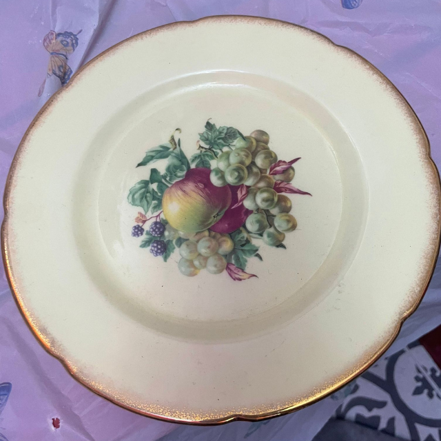 Vintage Regency Footed Plate