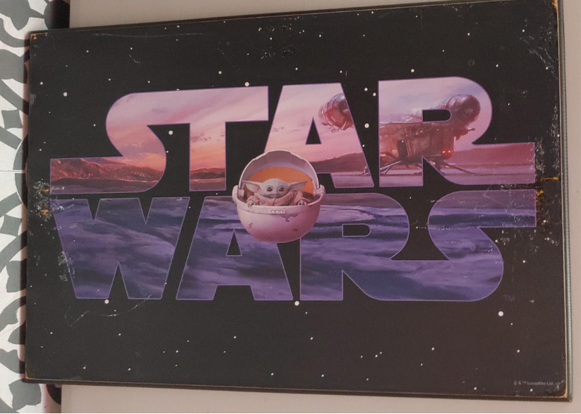 12.5" x 18.5" Star Wars: Grogu / Baby Yoda Wood Artwork