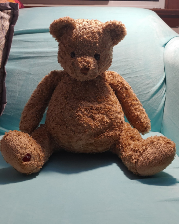 15" Vintage Brown Teddy Bear