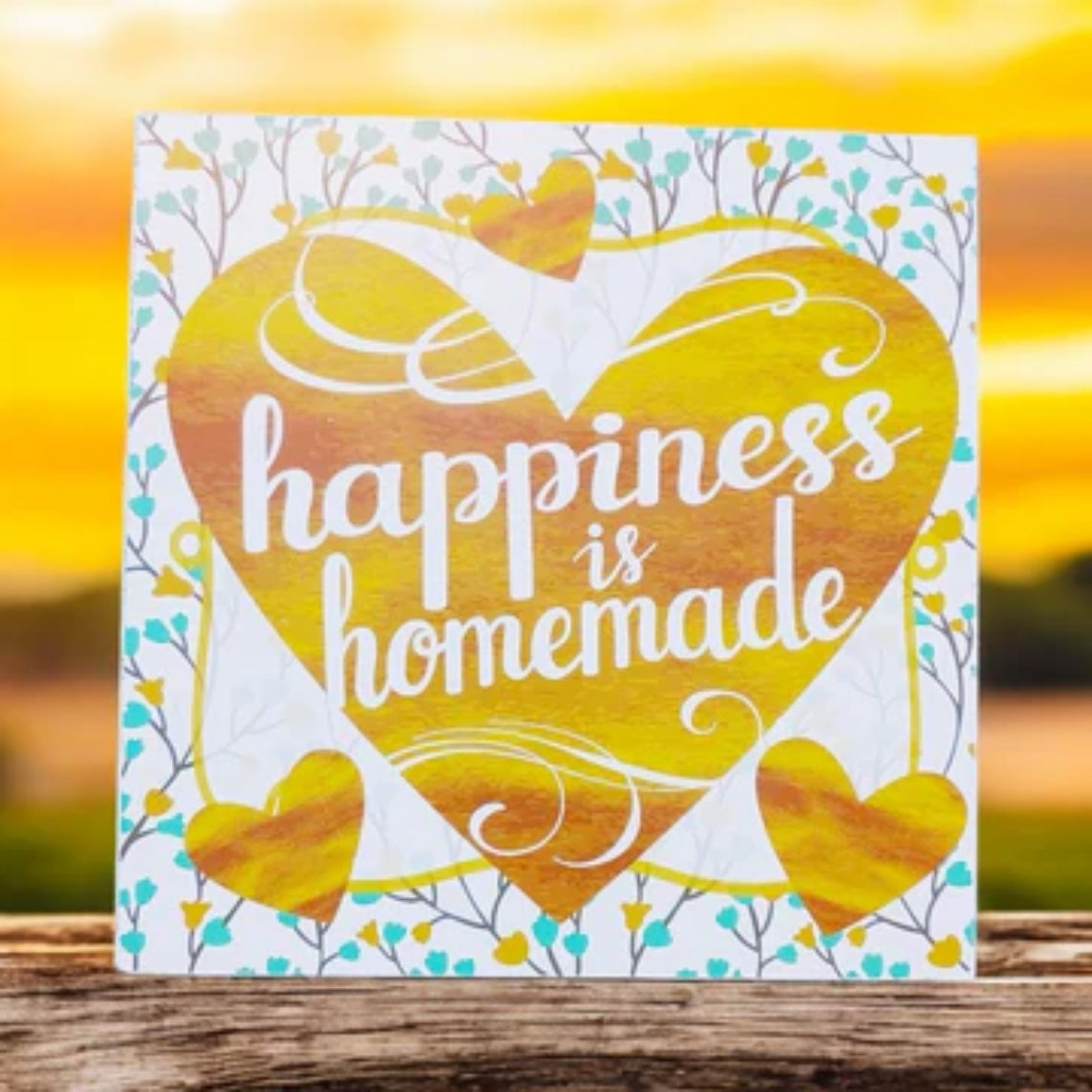 Happiness is Homemade Wooden Sign