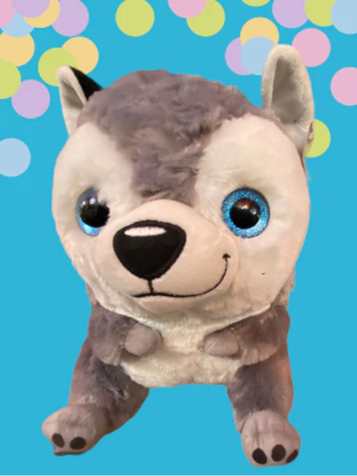 11.5" NANCO Belly Buddies Husky Plush