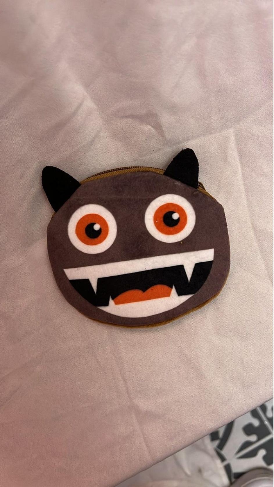 Brown Devil Emoji Coin Purse