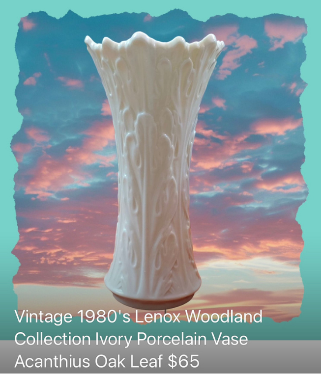 6" Lenox Porcelain Limited Edition Woodland Porcelain Vase