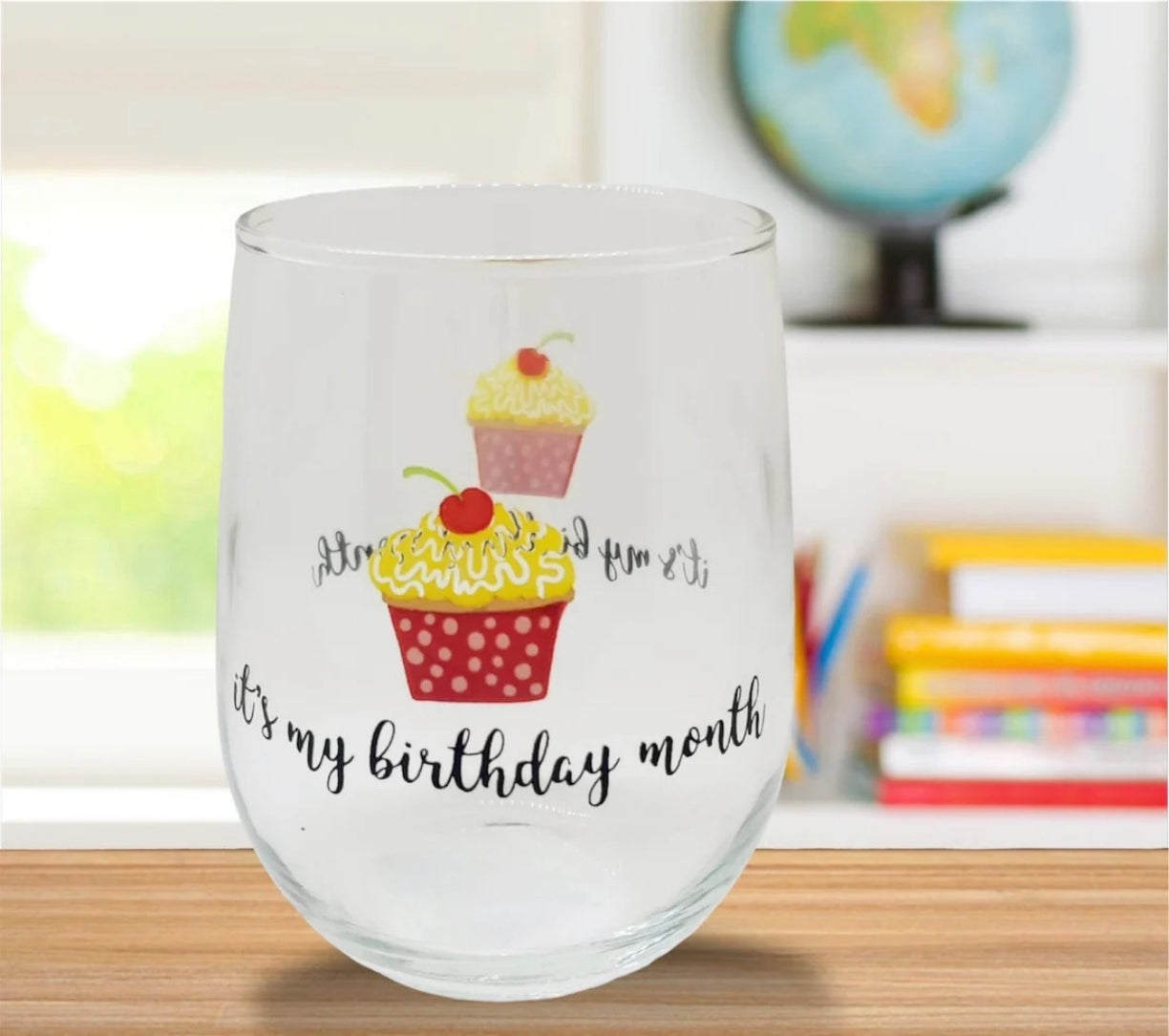 Vintage Collectible Small Birthday Glass