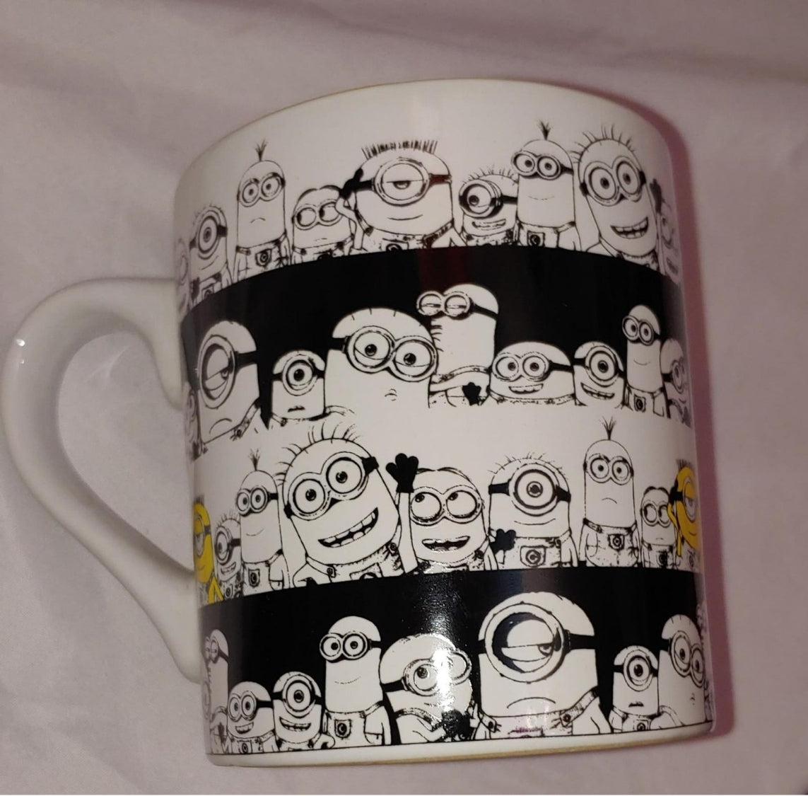 Vintage Collectible 14oz Minion Black and White Mug