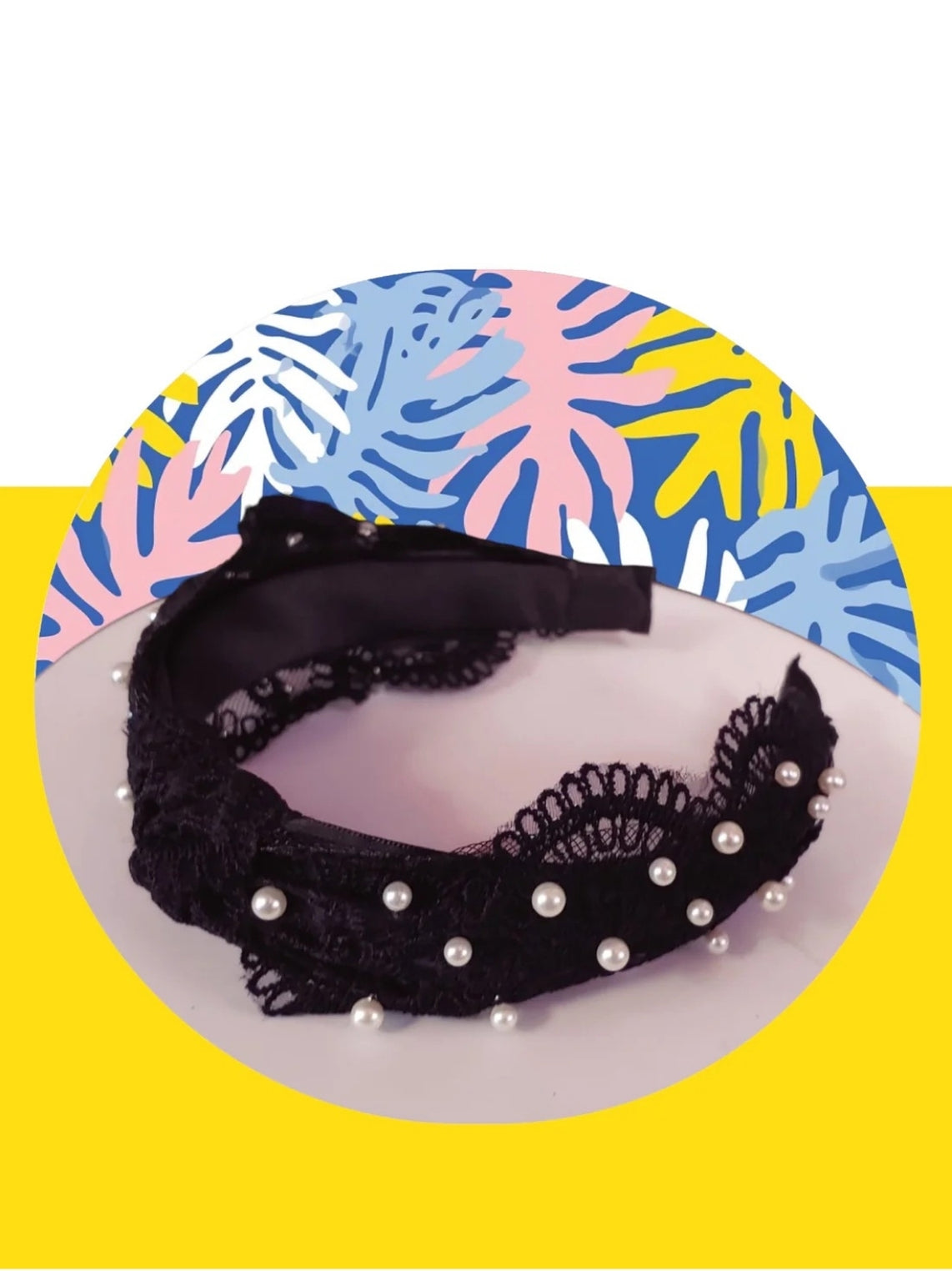 Pearl and Lace Headband