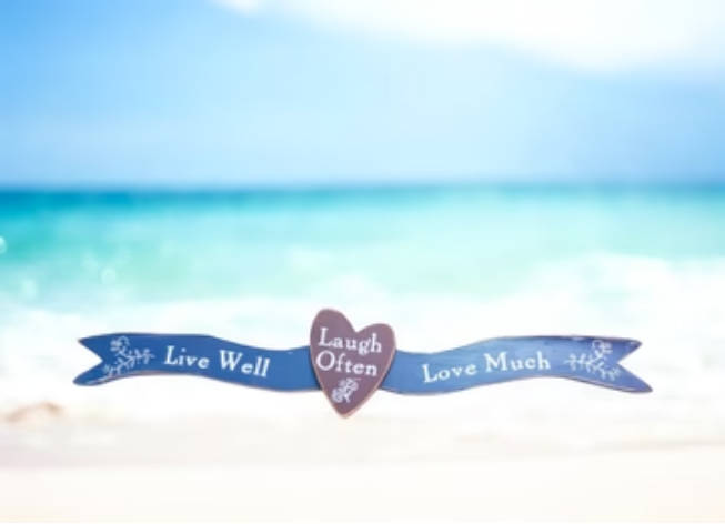 Live Well Laugh Often Love Much Door Sign