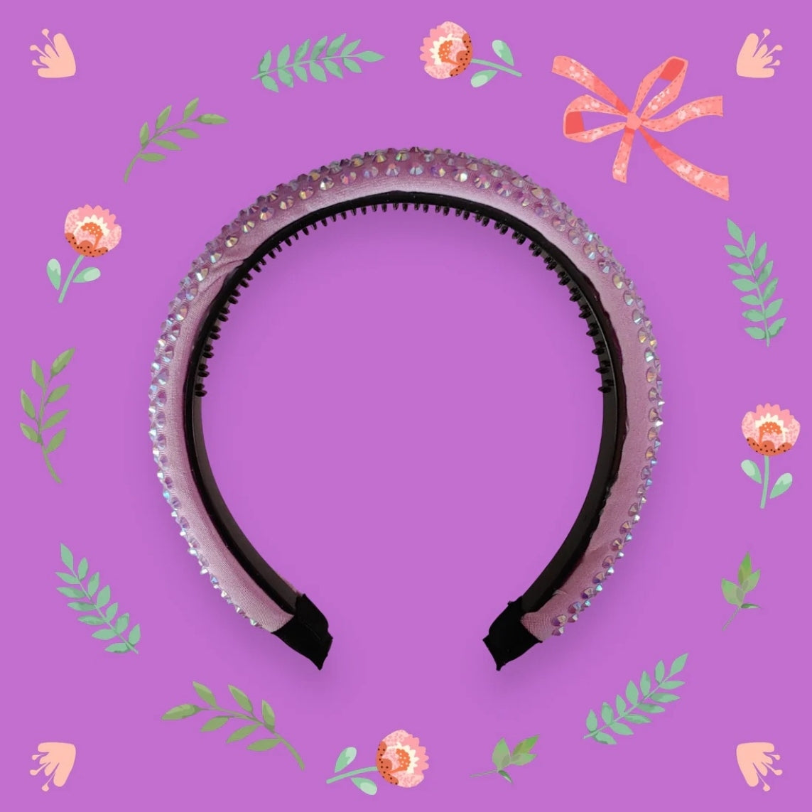 Light Purple Bedazzled Headband