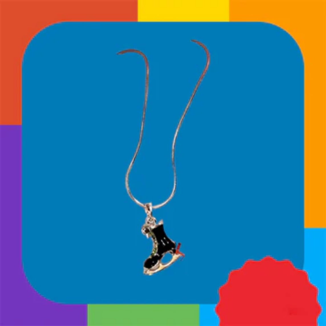 Ice Skate Necklace
