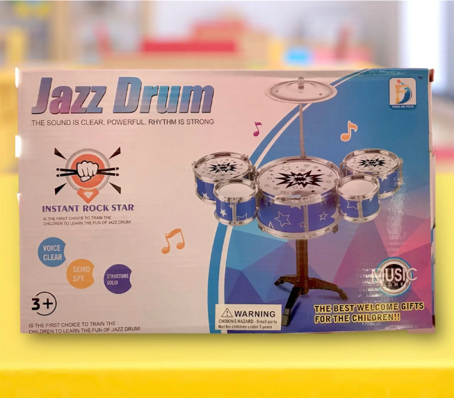 Miniature Jazz Drum Set for Kids