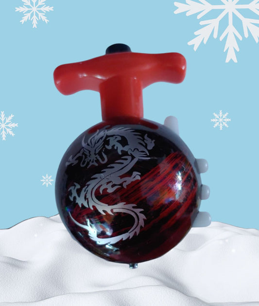 Musical Light-Up Spinning Top, Red