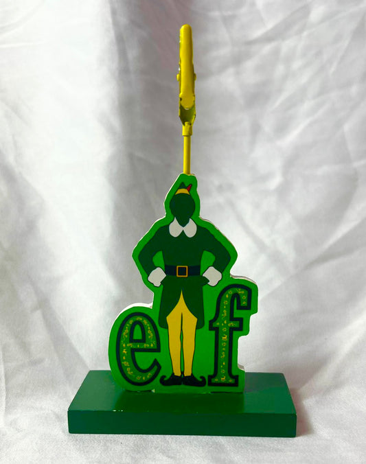 Vintage Wood Elf Photo Clip
