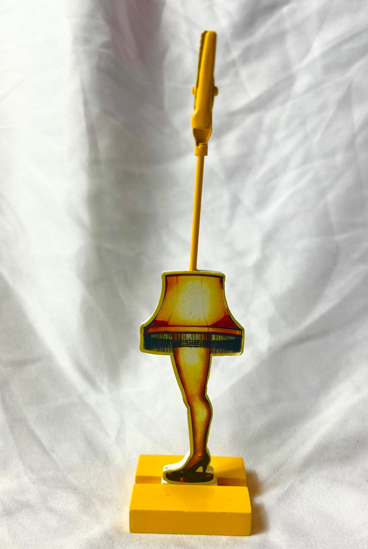 Vintage Leg Lamp Wood  Photo Clip