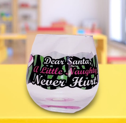 Vintage Collectable Dear Santa “A little Naughty Never Hurt” Christmas Mug