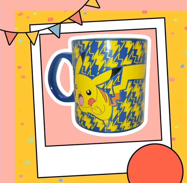 Vintage Collectable Warmth by the Fire Large Pikachu Mug