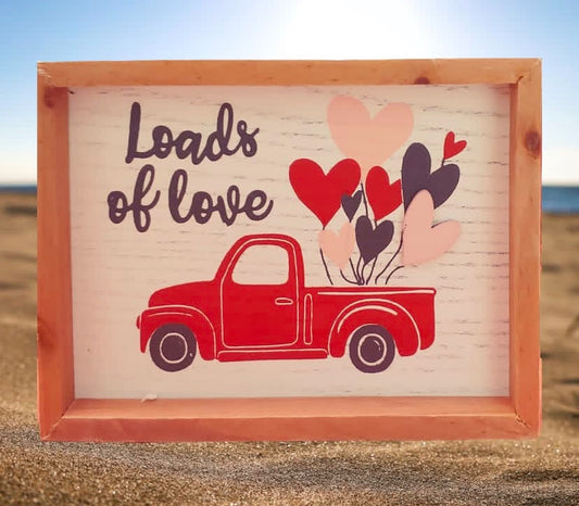 Double Sided Sign Home Loads of Love