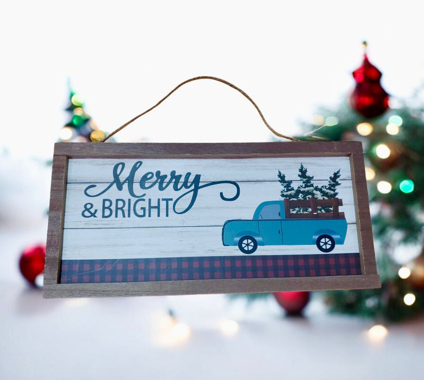 Merry & Bright Sign