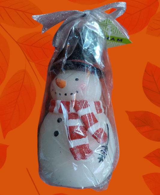 Snowman Candle