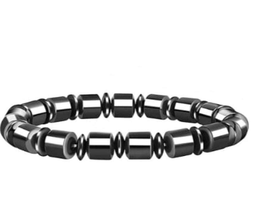 Non Magnetic Black Hematite Bracelet
