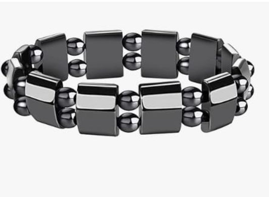 Non Magnetic Black Hematite Bracelet