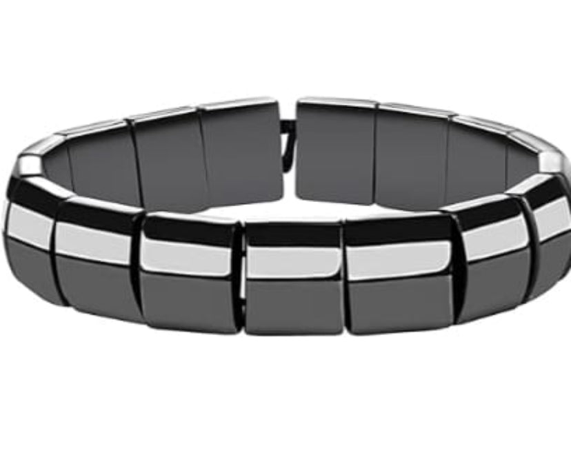 Non Magnetic Black Hematite Bracelet