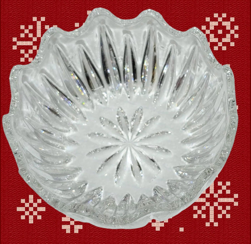 Vintage Zajecar 24% lead crystal dish
