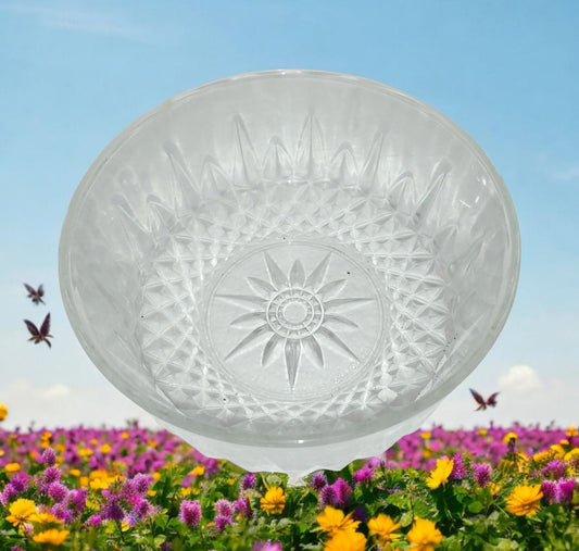 Vintage Arcoroc France Crystal Stardust Bowl