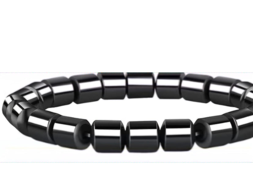 Non Magnetic Black Hematite Bracelet