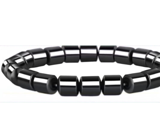 Non Magnetic Black Hematite Bracelet