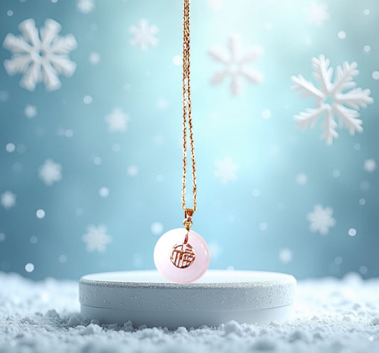 Jade Prosperity Necklace in White